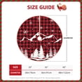 thumbnail image 2 of Rateoe Christmas Tree Buffalo Plaid Pattern Christmas Tree Skirt with Ties , Christmas Tree Decorations, Farmhouse Christmas Decor Xmas Holiday Decorations-30", 2 of 6