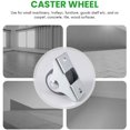 thumbnail image 4 of 8Pcs TPE Casters Fixed Casters with Non-Swivel Rigid Base Ball Bearing Trolley Casters Top Plate 1 Inch, 4 of 5