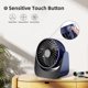 thumbnail image 5 of USB Fan, Quiet Battery Operated Fan, 360 Rotation Portable Mini Fan, 3 Speeds Small Desk Fan with 1.5m USB Cable for Office/Car/Camping (Dark Blue), 5 of 5