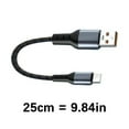 thumbnail image 5 of 66W Short Data Cable Elbow USB To Type C/Type C To Type C Fast Charging Cable, 5 of 11