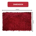 thumbnail image 2 of Home Weavers Bella Premium Jersey Shaggy Living Room Rug, Machine Washable Area Rugs, Rug For Living Room, Non Slip Accent Rugs, Soft Foldable Indoor Floor Rug, Easy To Clean, 5' x 8', Red, 2 of 2