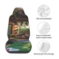 thumbnail image 4 of Wukai Charming Garden Patio Full Set Car Seat Covers with Soft Padding Universal Auto Front Seats Protector and Cushion Mat, 4 of 5