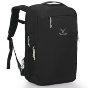 Hynes Eagle 40L Expandable Travel Backpack - TSA Approved, RFID Safe, Black