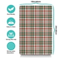 thumbnail image 5 of Dog Food Mat for Pet Dog Food Mat, Dog Mat for Food and Water, Pet Dog Cat Bowl Mat, No-Slip Absorbent Water Feeding Mat with Red Green Buffalo Plaid,16inx24in, 5 of 7