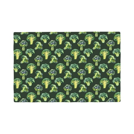 

Placemats Set of 6 Broccoli 3 Place mats for Dining Table Indoor/Outdoor Cute Heat Resistant Washable Table Mats(18 x 12 )