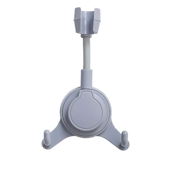 Shower Head Holder Stand Instant Universal Hands Free Shower Wand Holder with Detachable Hook Stand for Adjustable Height Bathtub Shower Wall Mount Strong Suction Cup for Tiles Bathroom Organization