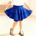 thumbnail image 5 of FAHXNVB Girls Short Skirt Kids Casual Stretchy Waist 2-Layer Polka Dot Ruffle Party Skirts Sports Athletic Skirts 4-14 Years, 5 of 5