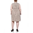 thumbnail image 3 of NY Collection Plus Size Sleeveless Belted Shirtdress, 3 of 4