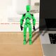 thumbnail image 3 of Figura de acción Dummy 13 Ehuebsd móvil de múltiples articulaciones con impresión 3D Verde Negro, 3 of 6