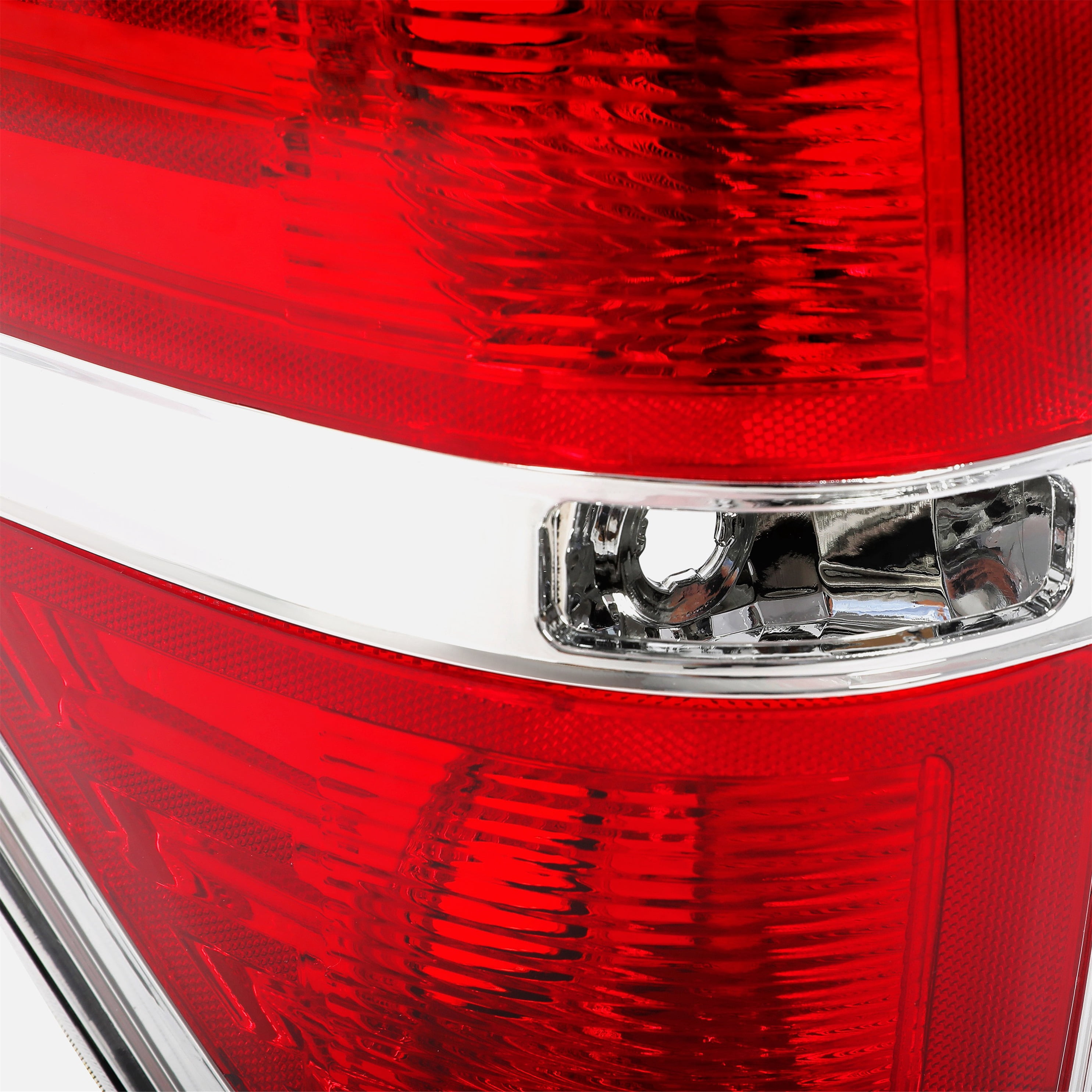 KOJEM Tail Light Brake Lamp Left Driver Side Compatible with 2009-2014 Ford F150 Replacement for FO2818143 BL3Z13405B Chrome Housing Red Lens