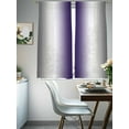 thumbnail image 4 of Abstract Sheer Curtains 72 Inches Long 2 Panels Dark Gray Purple Gradient Ombre Light Filtering Semi Sheer Window Curtains Drapes for Bedroom Living Room 52"x72", 4 of 7
