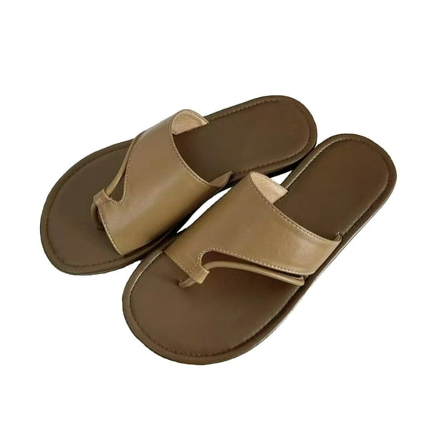 Amzcrzy Zapatos de mujer,Zapatos de mujer,Zapatillas de mujer, Sandalias cómodas con puntera ajustable y suela plana para mujer Sandalias Mujer Zapatillas De Casa
