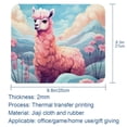 thumbnail image 5 of Alpaca Square Desk Pad Mouse Mat Gaming Mousepad, 8.3x9.8 Inch, Non-Slip Rubber Bottom, Printed, Suitable for Office and Gaming, 5 of 6