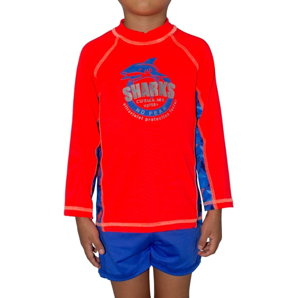 Playera deportiva manga larga para niño