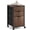 Walnut, variant on BoldGear 3 Drawer Fluted File Cabinet, Rolling File Cabinet Mobile Under Desk File Cabinet with Wheels, Fabric Drawers Printer Stand for Home Office, Fits Letter Size, Black