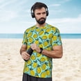 thumbnail image 4 of Wukai Lemon1 Print Men's Short-Sleeved Mesh T-Shirt,Quick-Dry Short Sleeve Workout T-Shirt-XX-Large, 4 of 8