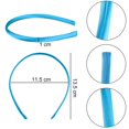 thumbnail image 2 of Diademas de satén Duufin, 50 unidades, 1 cm, para niñas y mujeres, 2 of 7