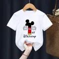 thumbnail image 4 of Camiseta de algodón con número de cumpleaños de Mickey Mouse para niños de 3 a 14 años, regalo de cumpleaños para niño y niña, camiseta para bebé, camiseta con estampado de letras, camiseta para niño, 4 of 4