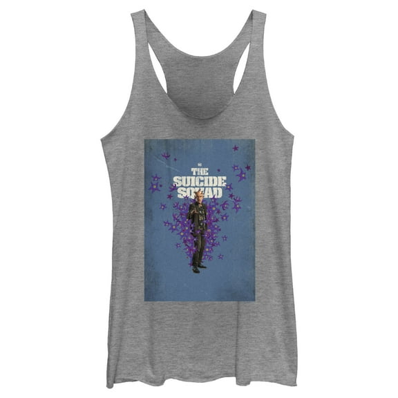 Women's The Suicide Squad The Thinker Poster Racerback Tank Top Gray Heather Small