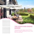 thumbnail image 4 of 4pcs Plastic Garden Lawn Fence Landscape Fencing Ornamental Garden Border Panel, 4 of 9