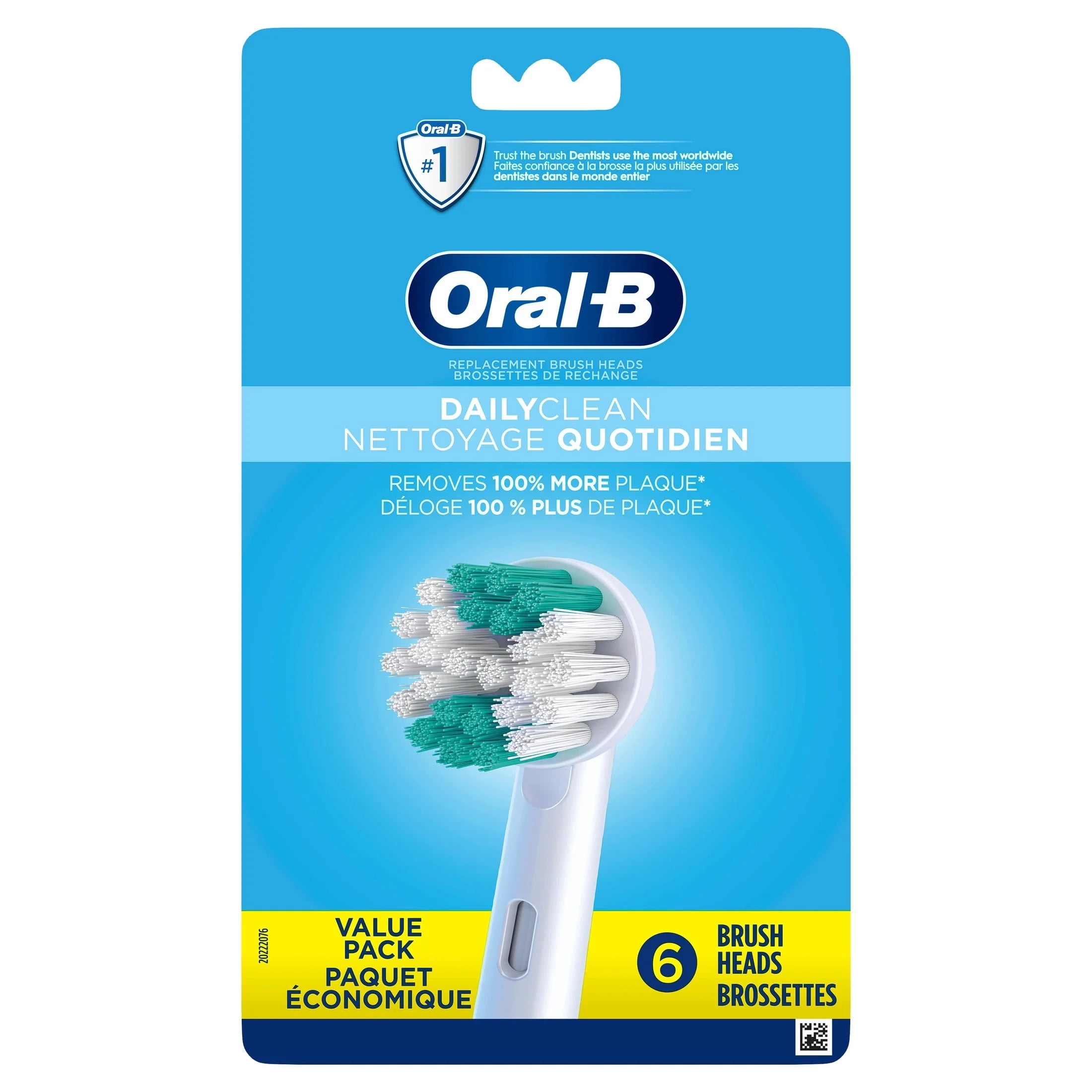 Oral‑B Daily Clean Electric Toothbrush Replacement Heads, 6 Count