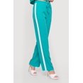 thumbnail image 3 of Women's Contrast Trim Drawstring Waist Wide Leg Pants with Pintuck Detail, 3 of 4