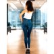 thumbnail image 3 of Pack de 2 Leggins Mujer Unitalla Mezclilla Faja Alta Estilo Pantalón Mezclilla Jegging Tiro Alto, Mallon licra Cómodos Elásticos, 3 of 5