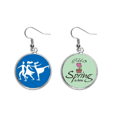 thumbnail image 1 of Esqui invierno deporte azul silueta patron Colgante decorativo temporada pendientes de primavera joyas Unbranded M, 1 of 3