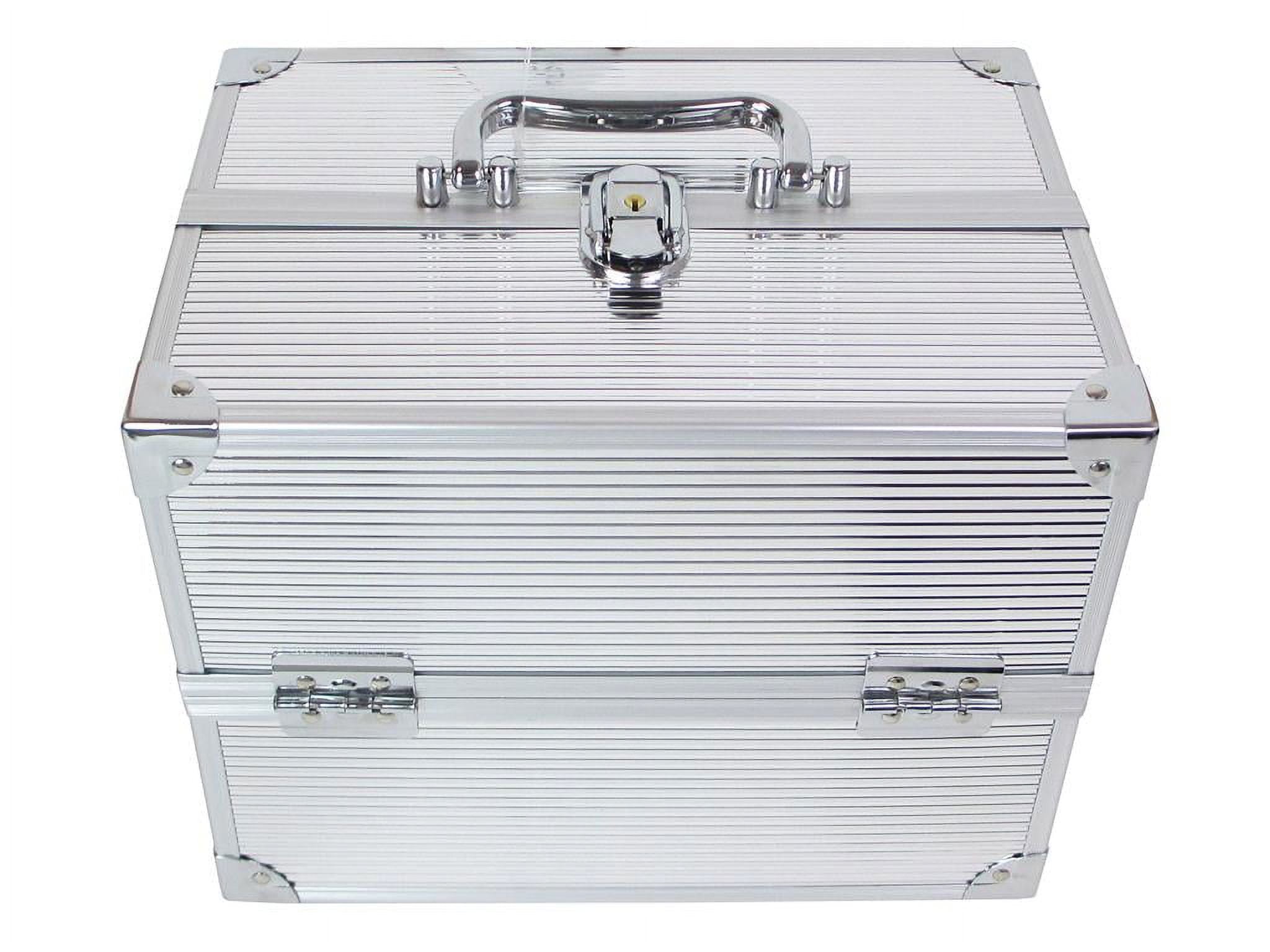 Walmart Cosmetic Train Case Cosmetics Organizer with 4 Trays for