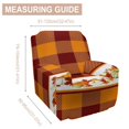 thumbnail image 3 of Halloween Autumn Fall Leaves Pumpkin Single Sofa Cover Simple Anti-Cat Scratch All-Inclusive Elastic Dust Cover Universal In All Seasons, 3 of 5
