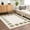 Beige, Lime Green / Beynon, variant on Hauteloom Beynon Contemporary Checkered Large Area Rug - Geometric Bordered Square Tiles Carpet for Living Room - Machine Washable Area Rug - High Pile - Cream, Green - 7'10" x 10' (8x10 Area Rug)