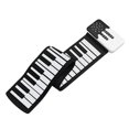 thumbnail image 1 of Hand Rolled Piano, 8 Different Tones 49 Key Sleep Mode Silicone Keys Folding Electronic Piano  for Travel Playing, 1 of 7