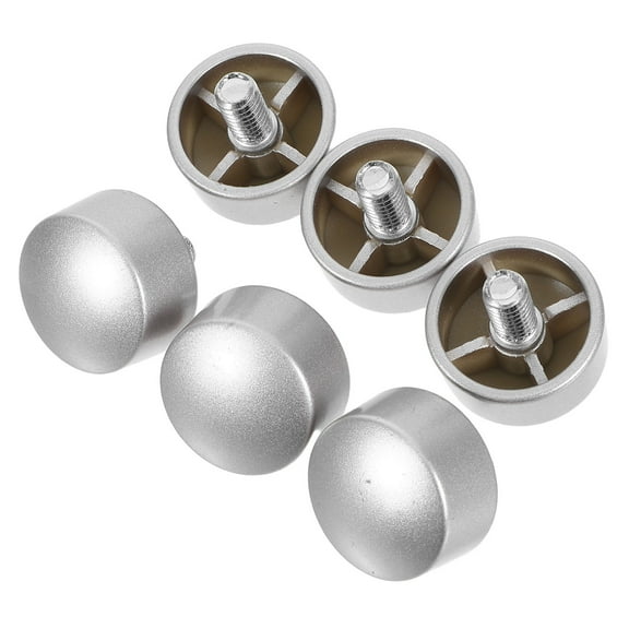 OFFIGAM 6-Piece Curtain Rod End Caps Finials Replacement Parts for Home Window Drapery Hardware