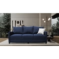 thumbnail image 2 of Sala Modular 3-2-1 El Bazar Store Atlanta Lino Azul Marino Sofa Love seat sillon, 2 of 8