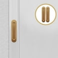 thumbnail image 4 of 2 pcs Oval Sliding Door Pulls Sliding Barn Door Handles Metal Sliding Door Handles, 4 of 9