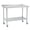 Arc edge with backrest, variant on Kicctian Commercial Stainless Steel Prep Table 30x24x35 in – Heavy Duty Worktable with Backsplash, Undershelf, Curved Edge, 4 Casters – Mobile, With Casters,Backrest, Curved Edge