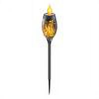 Antorcha de llama solar LED Luz parpadeante Decoración de camino de césped impermeable (1pc)