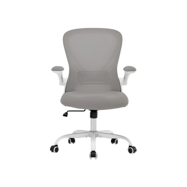Silla de Oficina Bluelander, Silla Ergonómica, Altura Ajustable Reclinable 90°, Soporte Lumbar, Descansabrazos, Gris