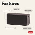 thumbnail image 4 of Keter Capri 80 Gallon Durable Weatherproof Resin Deck Box Organization and Storage for Outdoor Patio and Lawn, Rattan Espresso Brown, 4 of 15