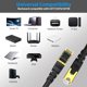 thumbnail image 4 of KASIMO Cable Ethernet Cat 8 de 25 pies Cable LAN de red Cat8 de alta velocidad 40 Gbps con conector RJ45 chapado en oro Cable blindado SFTP 26 AWG Cable de Internet para juegos para módem enrutador (n, 4 of 5