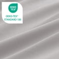 thumbnail image 4 of Exclusivo Mezcla King Bedding Duvet Cover Set, 3 Pieces Lightweight Comforter Cover with Pillow Shams (Light Grey), 4 of 8