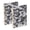 Gray Black Camouflage, variant on Haosy Blue White Stripes and Blue Flowers Notebooks 1-subject Journal 60 Sheets A5 College Ruled Paper Detachable Ring 8.3"x5.7"