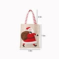 thumbnail image 3 of Christmas Canvas Gift Bag Tote Bags Christmas Decorative Articles Linen Embroidery Candy Bag Storage Bag Shopping Bag for Gifts Wrapping Storage, 3 of 7