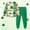 Green 6, variant on Girls Boys St. Patrick's Day Outfits 2PC Comfy Casual Print Long Sleeve Pullover Tops with Pants Sets Green 9-10 Years