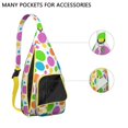 thumbnail image 2 of Waterproof Polka Dot Sling Backpack for Women – Lightweight Retro Crossbody Bag with Adjustable Strap, Vintage Dot Chest Bag for Travel, Outdoor Adventures & Everyday Use, 2 of 4