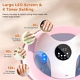 thumbnail image 6 of 49W Nail Dryer Lamp Ultraviolet UV Light LED Gel Polish Manicure Curing Machine, 6 of 7