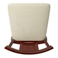 thumbnail image 6 of Weston Home Sheena Farmhouse Square Swivel Panel Back 24" Counter Height Stool, Antique Berry, 6 of 6