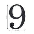 thumbnail image 3 of Efavormart 4" Number 9 Black Self-Adhesive Rhinestone Number Stickers for DIY Crafts, Handicraft Art, Graduation Cap Decorations Birthday Party, Wedding Alpha-Numeric stickers, 3 of 10