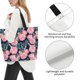 thumbnail image 3 of Disketp Rose Flowers Bolsa Tote Estampada para Mujer, Bolso de Hombro y de Mano para Compras y Viajes, 3 of 8