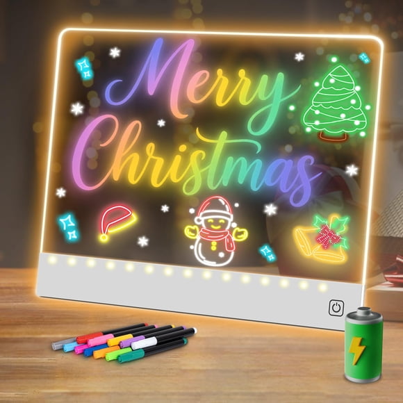 Pizarra de Dibujo LED YONHAN 16" Recargable 7 Colores para Niños
